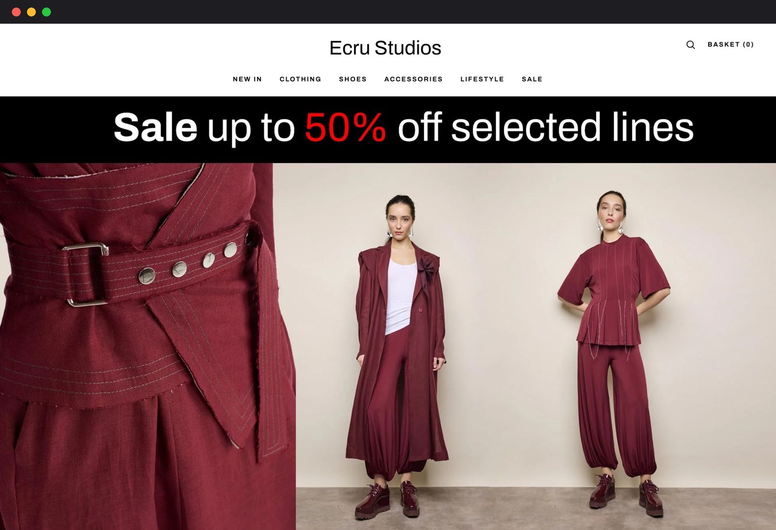 The Ecru Studios online shop